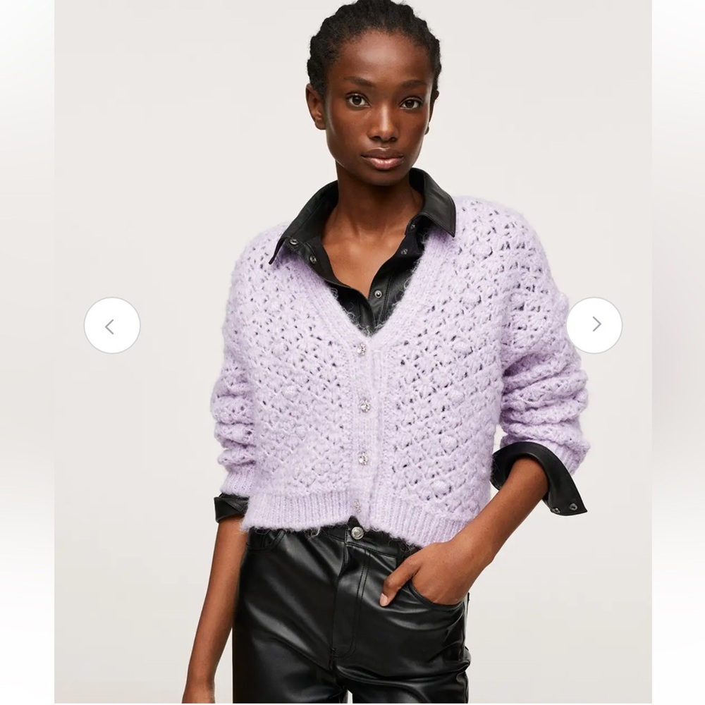 Mango Women’s Openwork Knit Cardigan